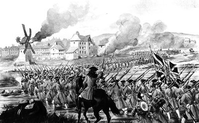 The Battle of Blenheim by English School